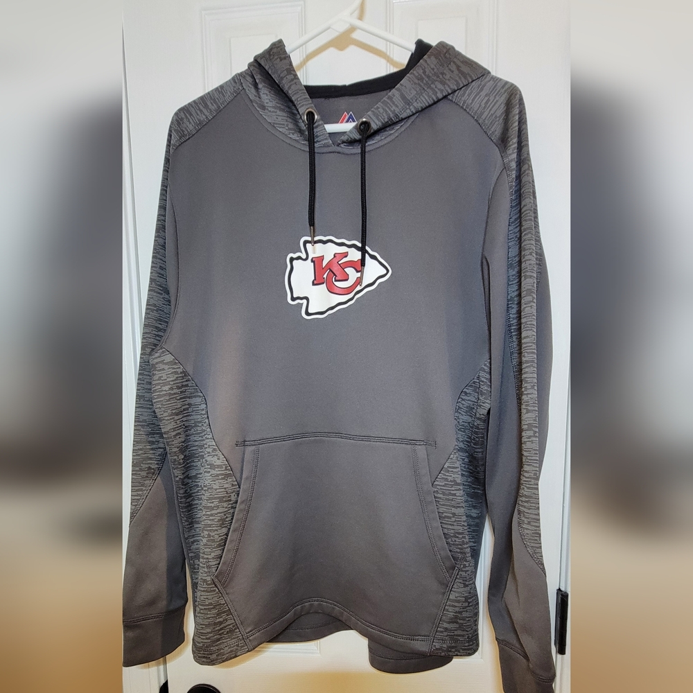 Kansas City Chiefs Gray Hoodie Men's Large